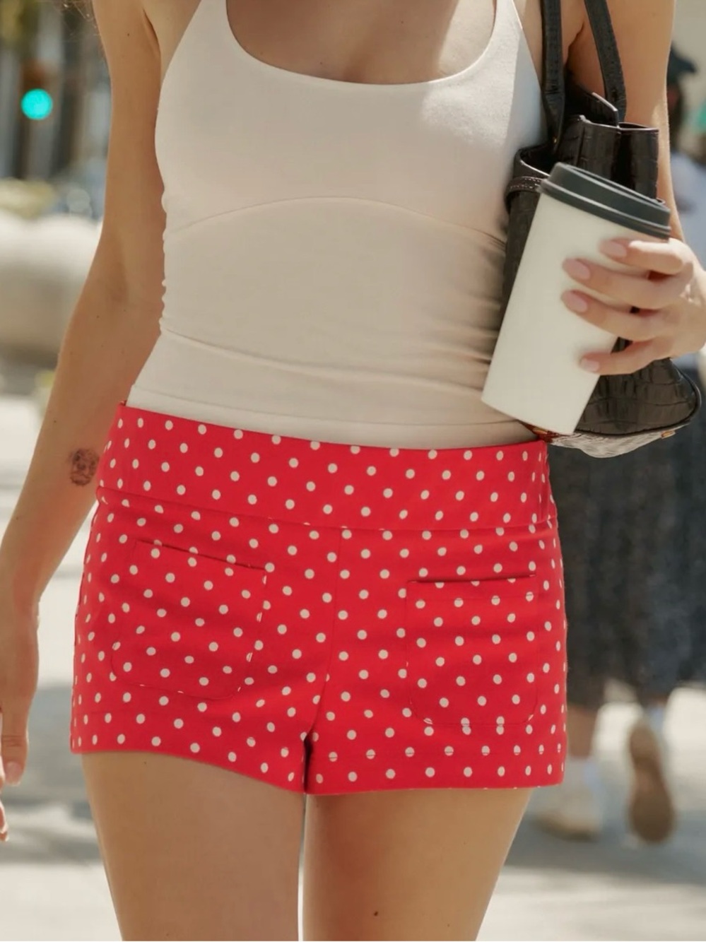 NWT ZARA POLKA DOT MINI SHORTS